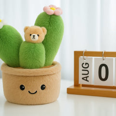32cm Cactus Plush Toy – Soft Green Stuffed Plant for Kids and Room Decor