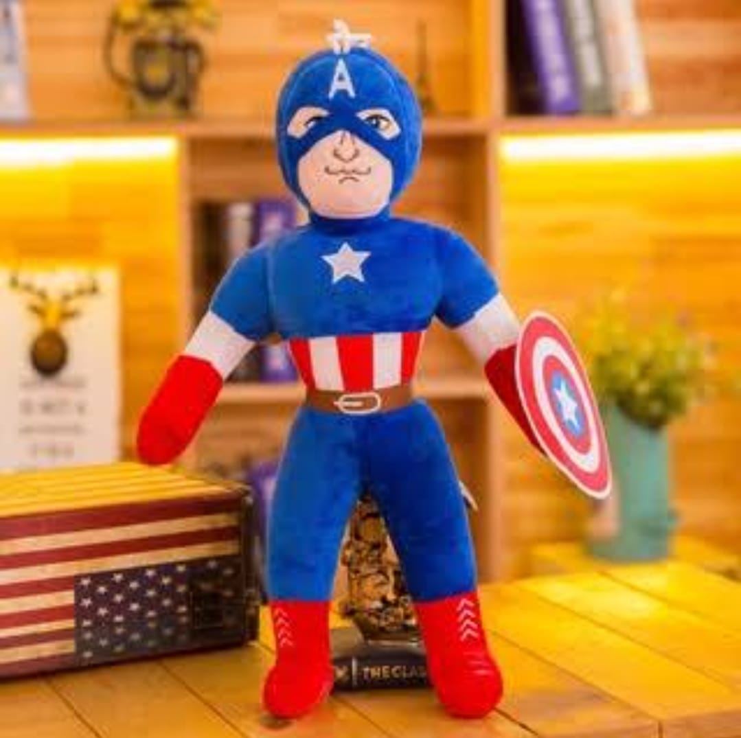 Captain America Plush Toy - Embrace Heroic Hugs!