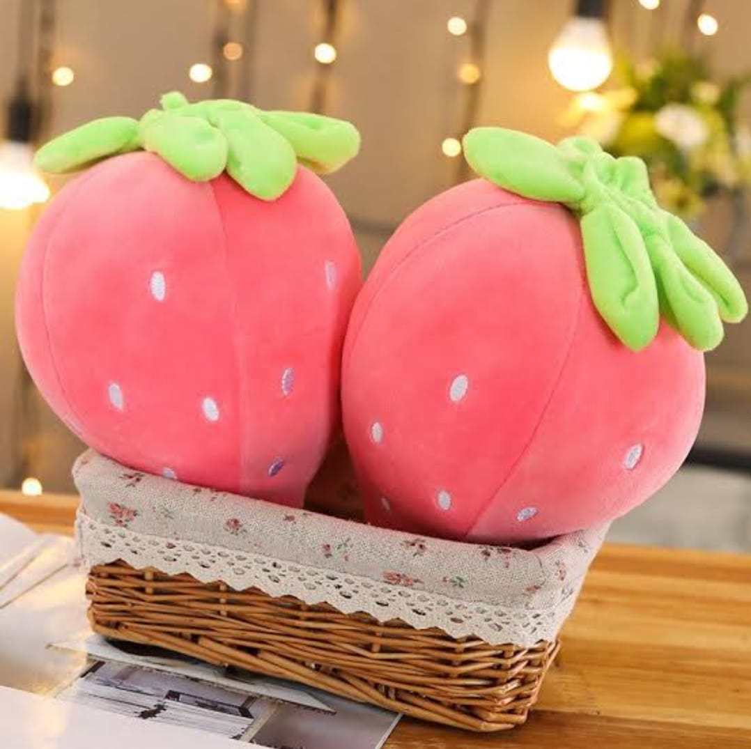 Strawberry Plush Pillow - Sweet Dreams with a Berry Twist