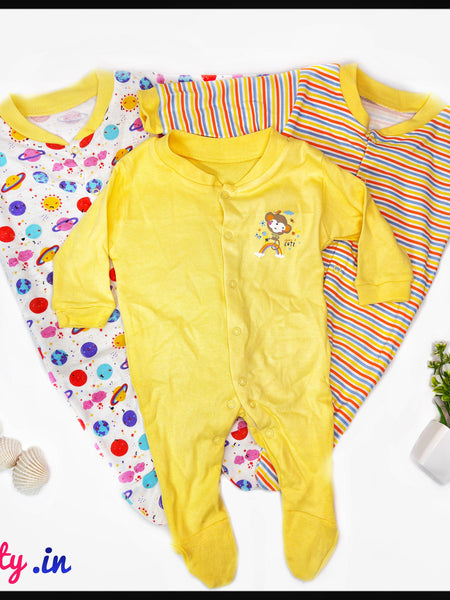 3-Pieces Newborn Romper Set – Comfy & Stylish