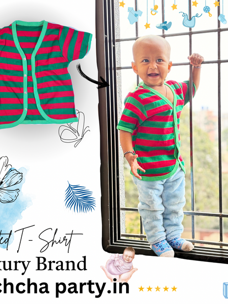 Combo of 2 Newborn Baby T-Shirts – Soft & Comfortable | BachchaParty.in