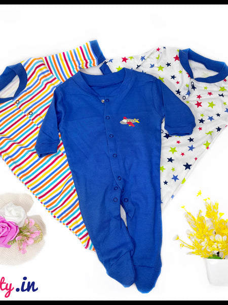 3-Pieces Newborn Romper Set – Comfy & Stylish