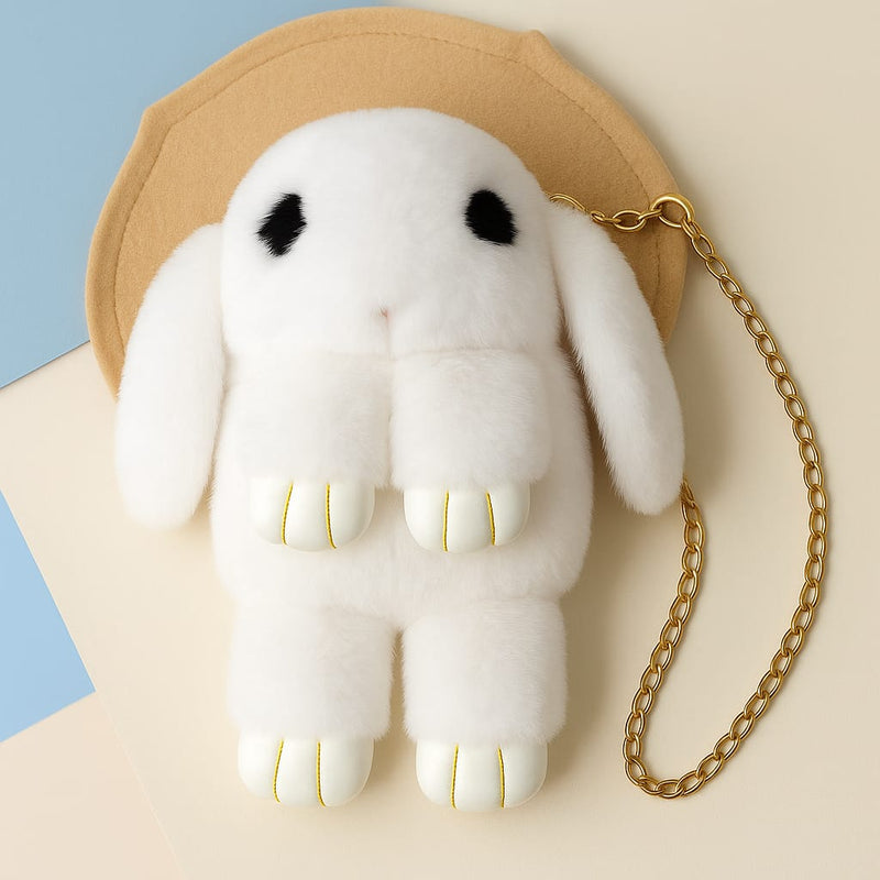30cm Rabbit Purse Plush – Cute Soft Bunny Bag for Kids and Girls