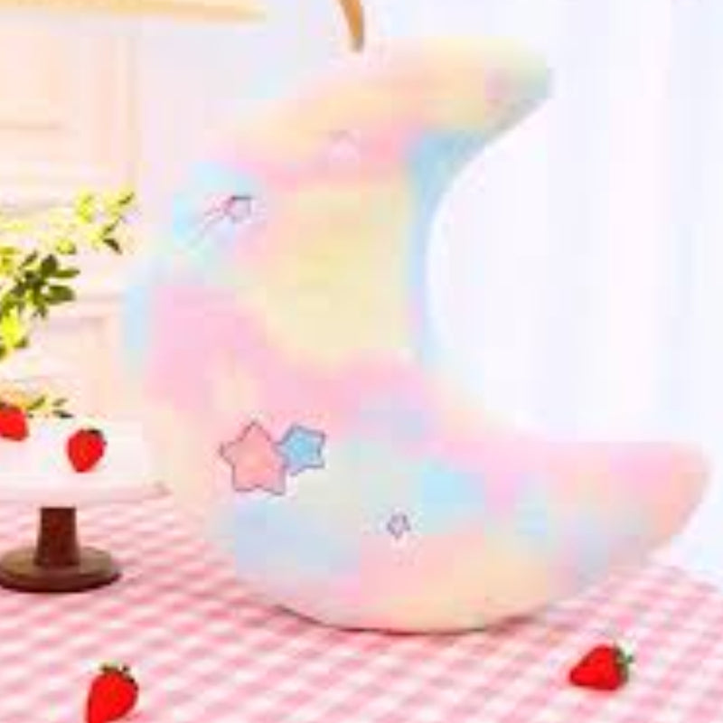 Moon Shaped Plush Pillow Cushion 25 cm