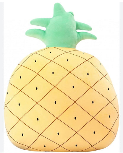 "Tropical Dreams Pillow Combo: Avocado & Pineapple Plush Pillows"