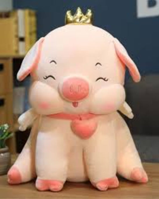 Meet the Heart Crown Pig Plush Toy from Bachchaparty.in