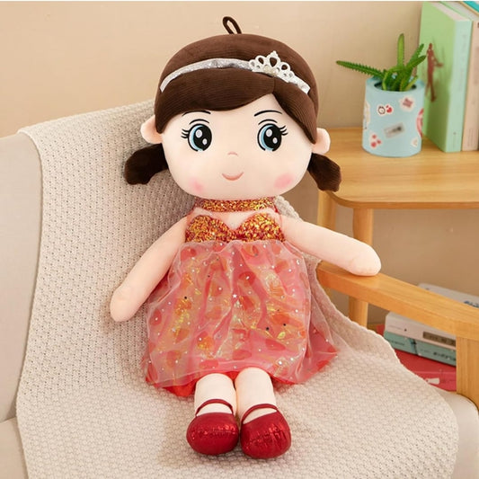 "Crown Doll Plush Toy - A Majestic Friend for Regal Play!"