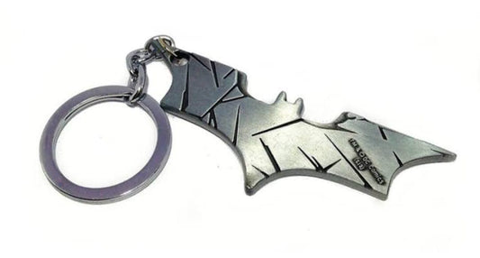 "Bat Signal Keychain - Illuminate Your Path with Superhero Style!" steel