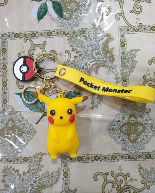 "Pikachu Keychain - Electrify Your Accessories with Pokémon's Iconic Mascot!"