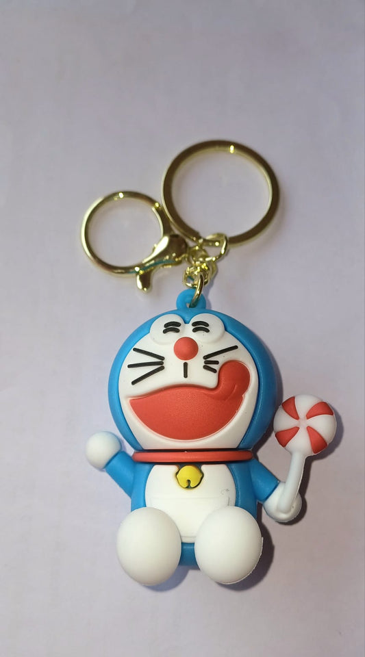 "Doraemon Keychain - Embark on Whimsical Adventures with Your Favorite Robot Cat!"
