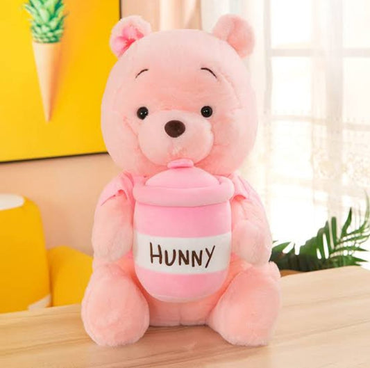 "Pink Bottle Bear - A Sweet and Cuddly Companion for Little Ones!"