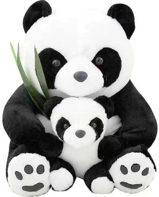 "Panda with Baby Panda Plush Set - A Heartwarming Duo for Cuddles and Play!"