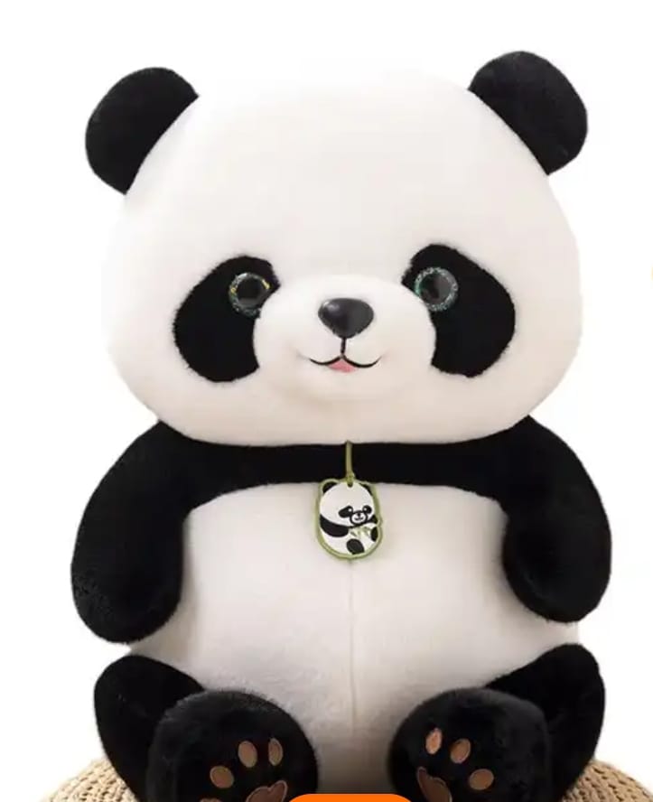 "Panda Locket Plush Toy - Snuggle Up with Memories and Cuddles!"