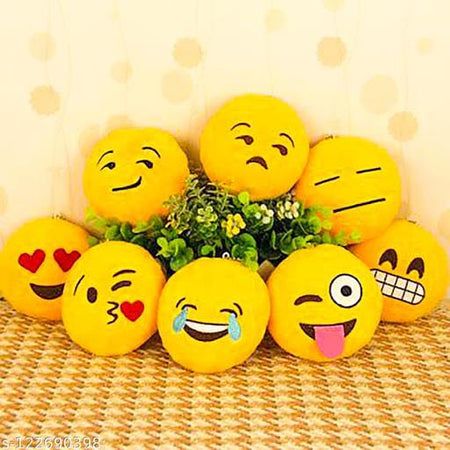 Smile Face Plush Pillows – Set of 2 (35 cm) | Soft Toy Cushions