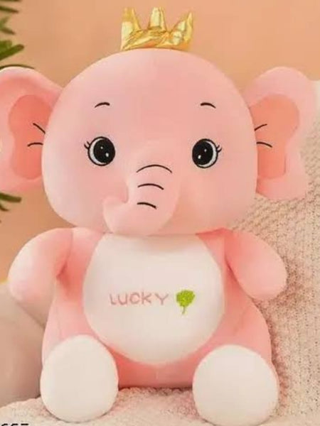 Pink Elephant Plush Toy – 35cm Soft