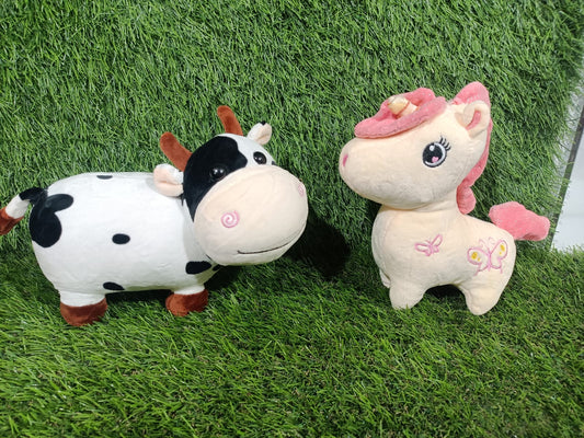 Cow + Unicorn Combo Plush Toys! 🐄🦄✨