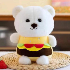 Burger Teddy Soft Toy 30 cm A Cute & Quirky Cuddle Buddy!