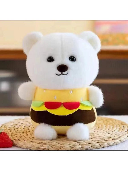 Burger Teddy Soft Toy 30 cm A Cute & Quirky Cuddle Buddy!
