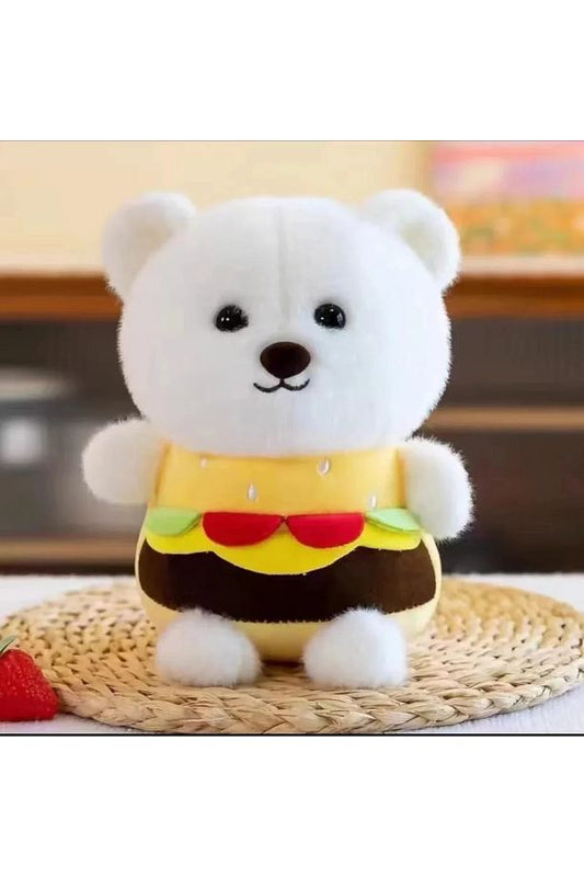 Burger Teddy Soft Toy 30 cm A Cute & Quirky Cuddle Buddy!