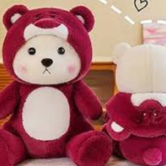 Red Hoodie Bear Plush - Cuddle Up in Style! 45cm