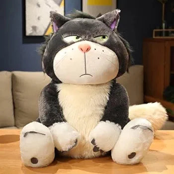 Lucifer Cat Plush Toy 50cm - Snarling Soft Kitty for Play and Display