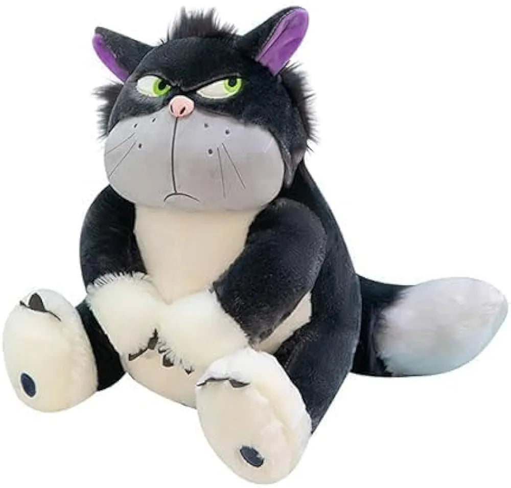 Lucifer Cat Plush Toy 50cm - Snarling Soft Kitty for Play and Display