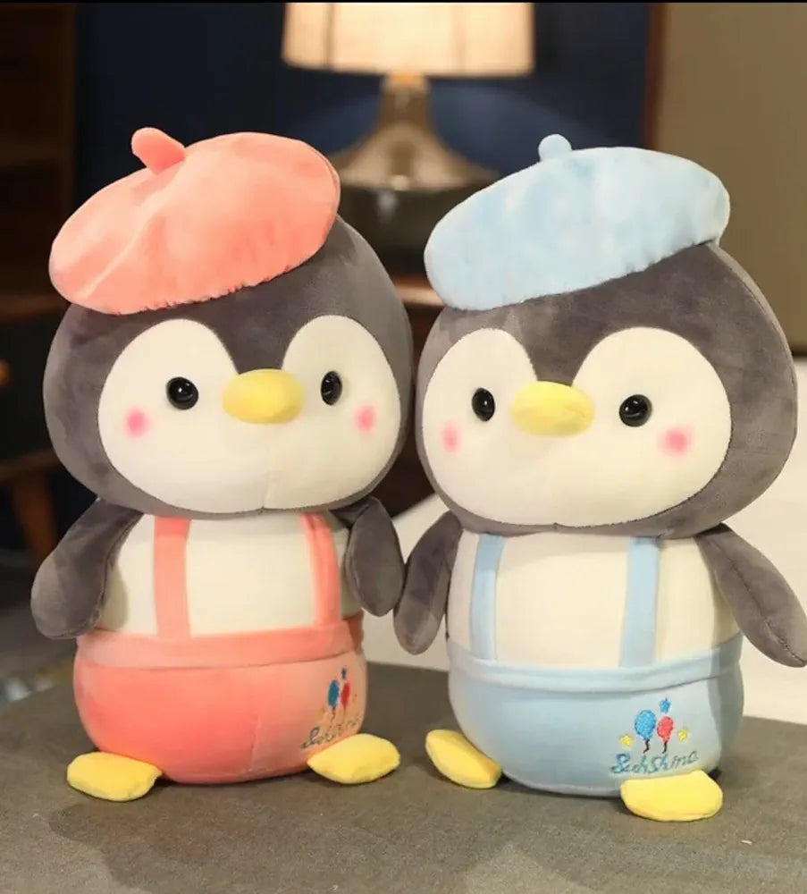 Adorable 55cm Cap Penguin Soft Toy