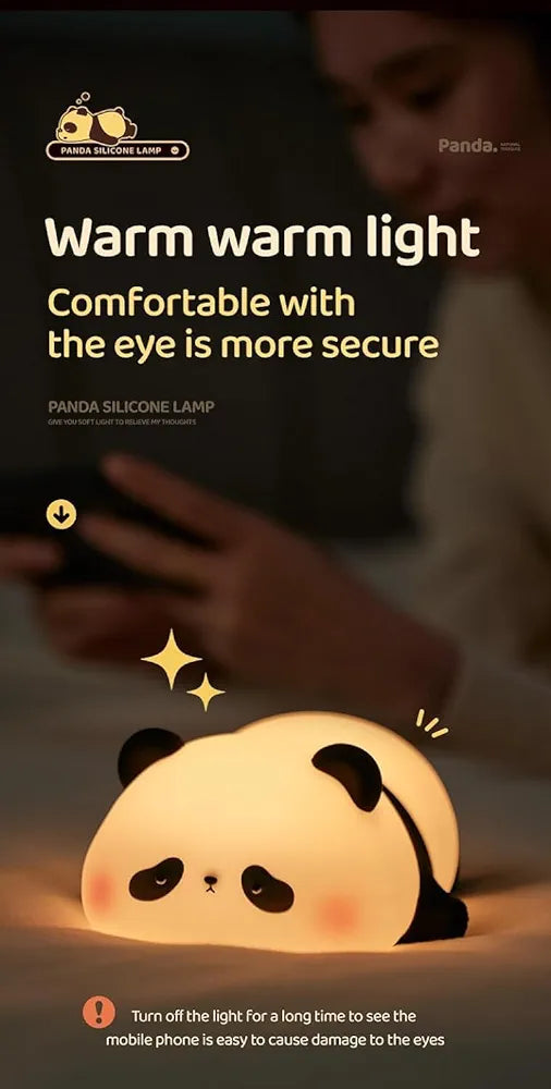 Rechargeable Sleeping Panda Touch LED Lamp