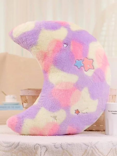 Combo of Moon and Star Plush Pillows – 25 cm | Soft, Washable & Huggable