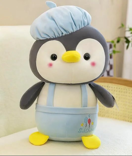 Adorable 55cm Cap Penguin Soft Toy