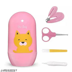 Newborn Baby Grooming Set - Nail Cutter, Scissors, Nose Cleaner, Ear Cleaner