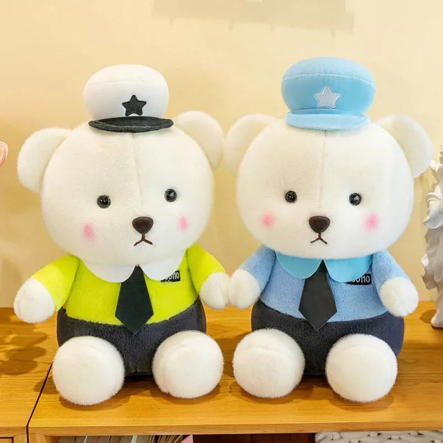 🐻 Patrol Bear – 45 cm & 25 cm Plush Toys for Kids & Collectors | Bachha Party 🧸