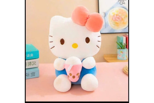 Super Cute Hello Kitty Plush – Holding Ice Cream (35 cm)