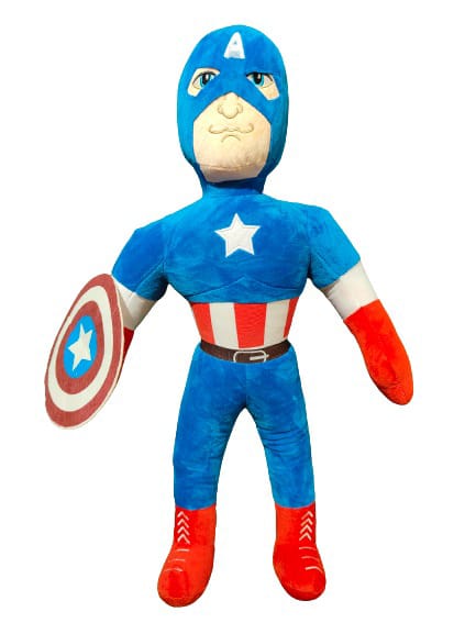 Captain America Plush Toy - Embrace Heroic Hugs!