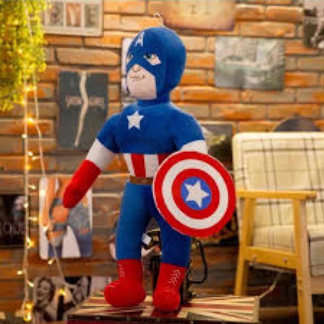 Captain America Plush Toy - Embrace Heroic Hugs!