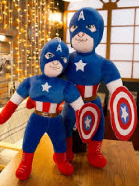Captain America Plush Toy - Embrace Heroic Hugs!