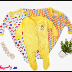 3-Pieces Newborn Romper Set – Comfy & Stylish