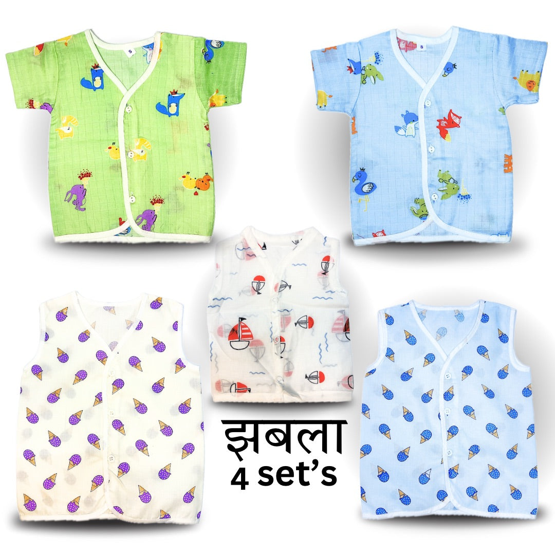 Boys Jhabla (set of 3)+Langot (set of 3)