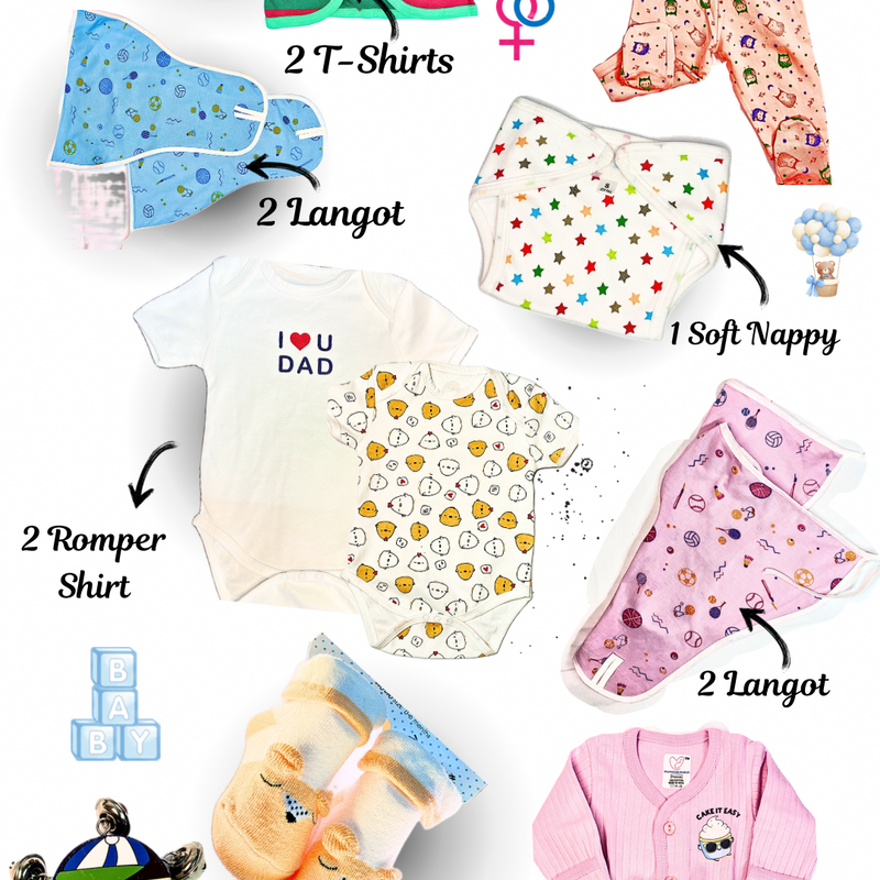 Combo of 15 Baby Essentials: All-in-One Care Package