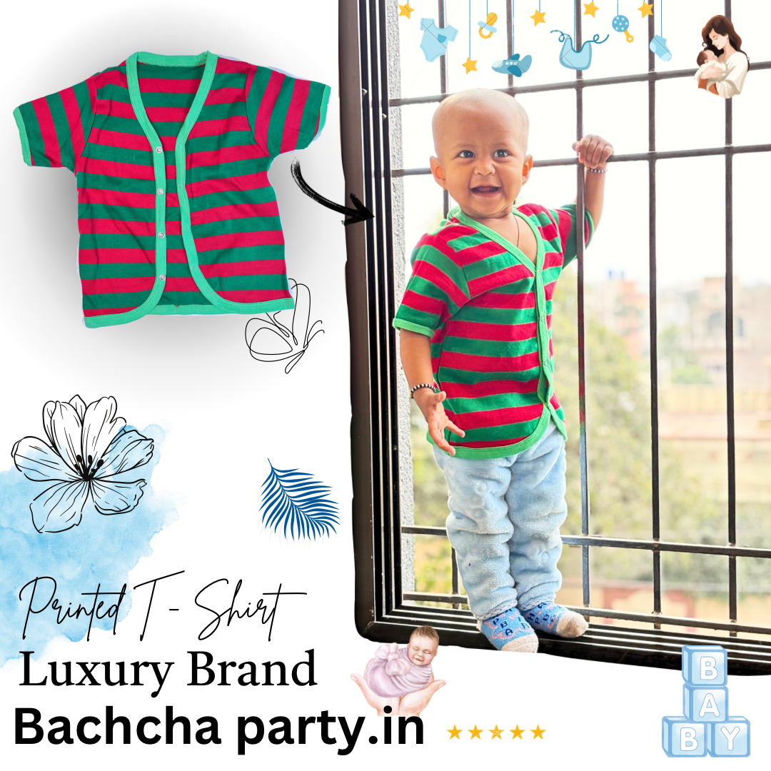 Combo of 2 Newborn Baby T-Shirts – Soft & Comfortable | BachchaParty.in