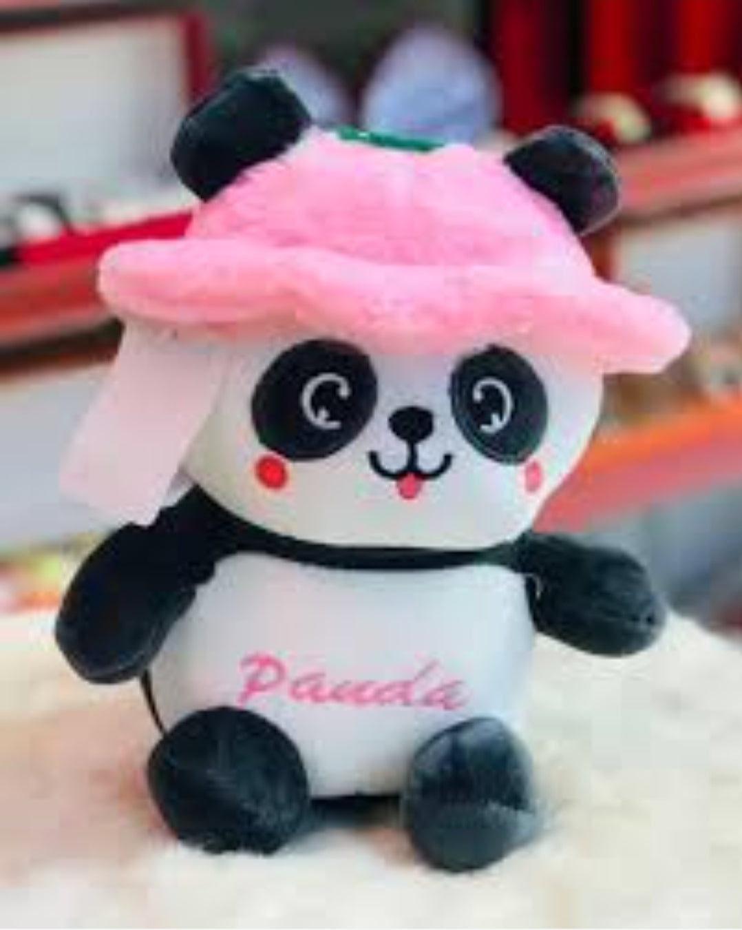 Cap Panda 35 cm Furry Soft Toy