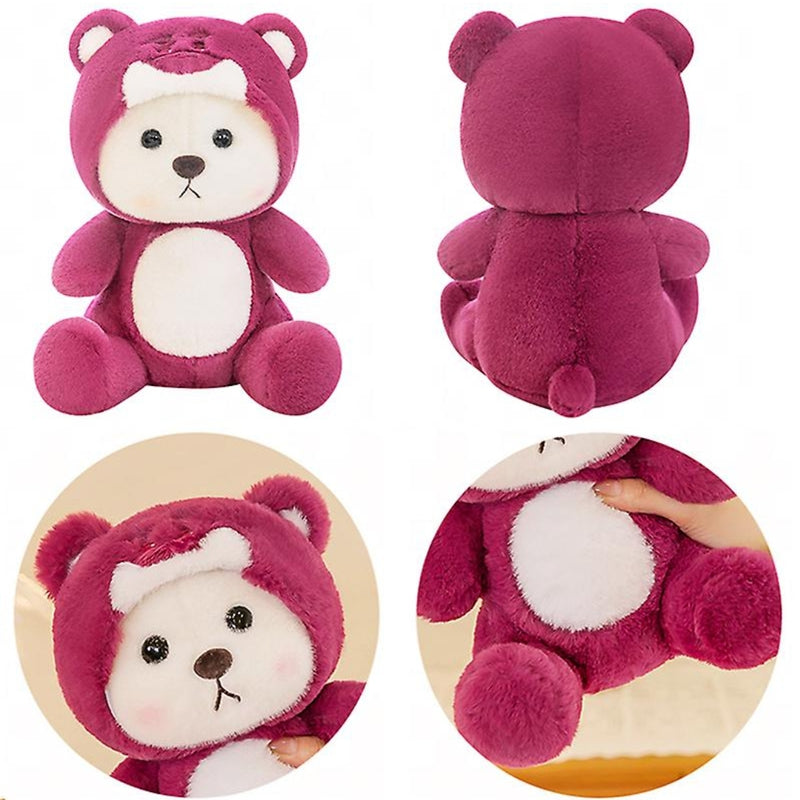 Red Hoodie Bear Plush - Cuddle Up in Style! 45cm