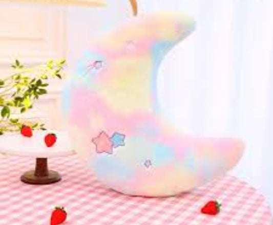 Moon Shaped Plush Pillow Cushion 25 cm