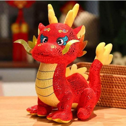 Blaze the Red Dragon Plush Toy – 30 cm Fiery & Fun Stuffed Dragon for Kids and Adults