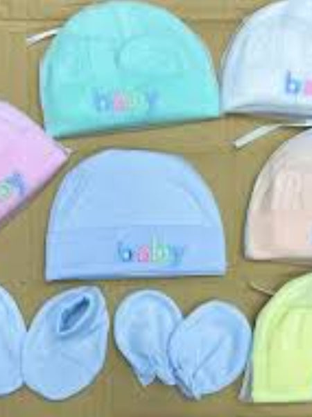 Mittens, Booties, and Cap Set
