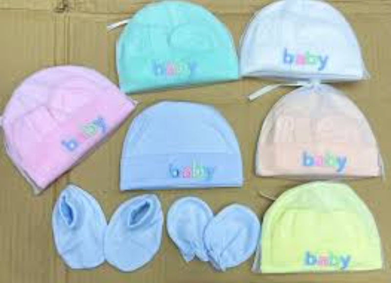 Mittens, Booties, and Cap Set