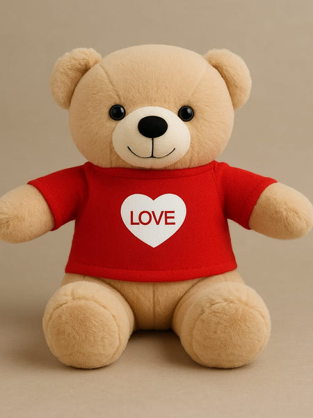 45cm T-Shirt Teddy Bear – Soft Plush Toy for Kids and Perfect for Gifting