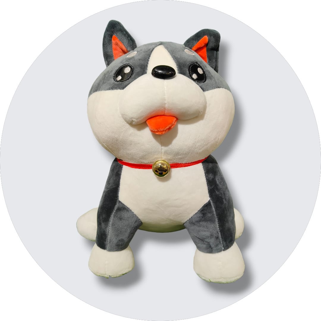 Charm with Tongue Out Dog Plush Toy!