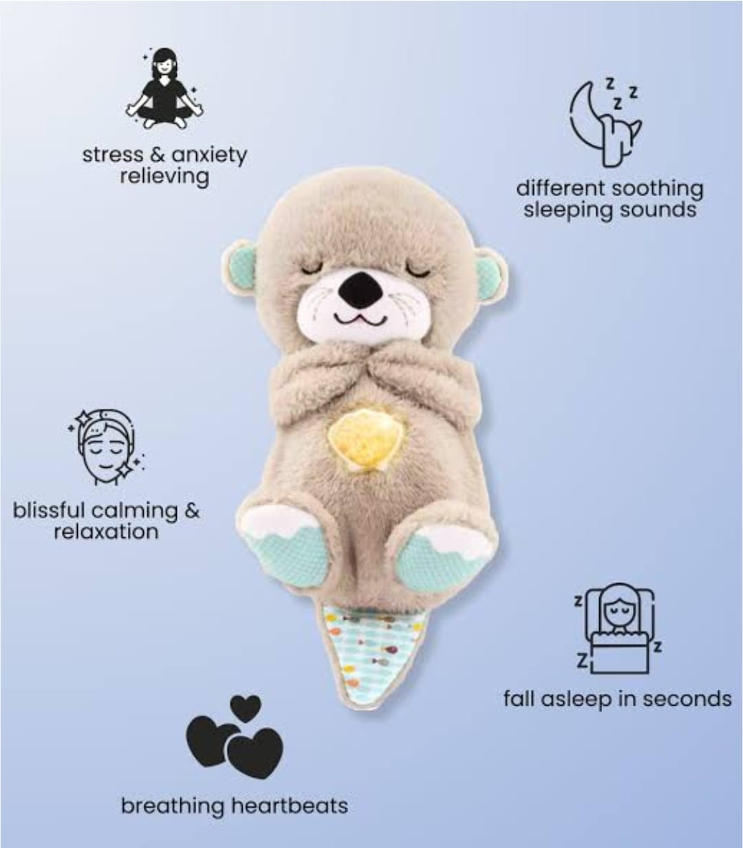 Breathing Teddy Bear Soft Toy: