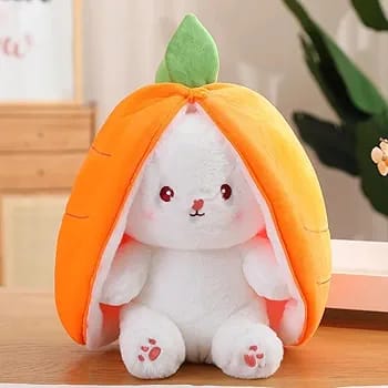 Reversible Bunny Carrot Plush Toy